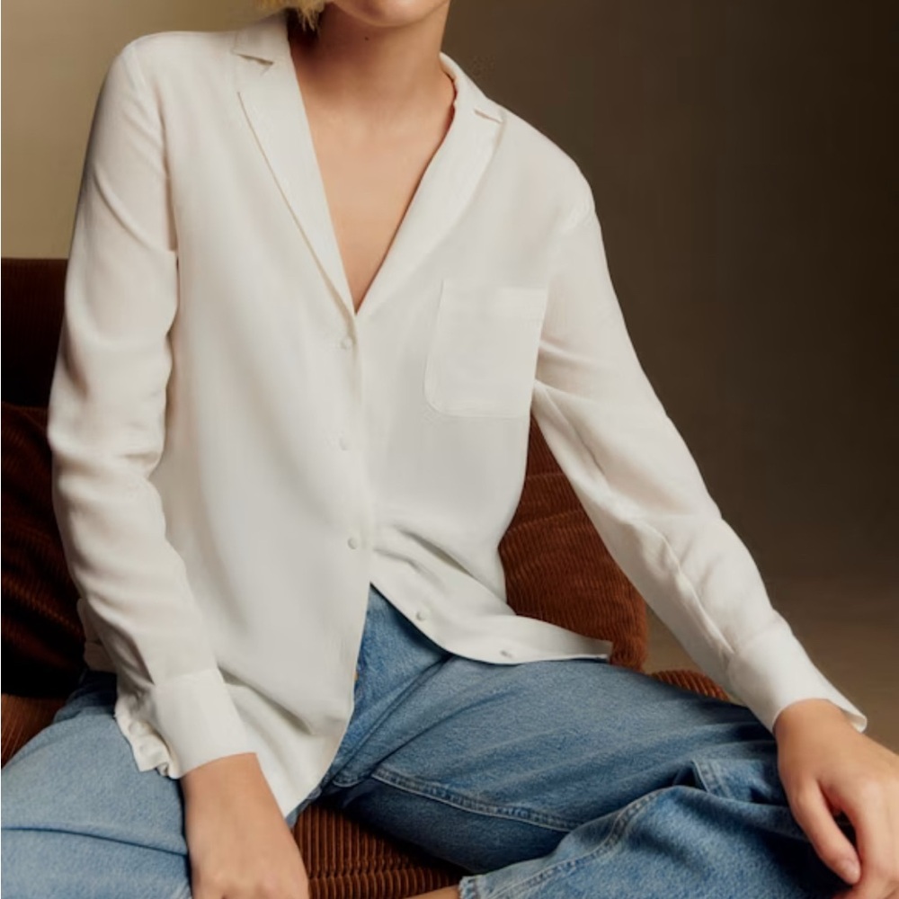 Silk Sezane Florence Button-Up Shirt